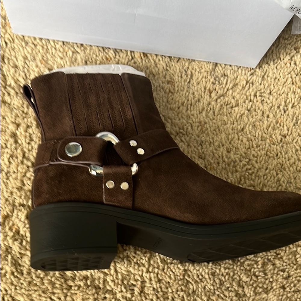 Brown Suede Ankle Boots